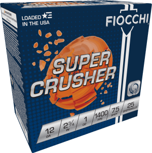 Fiocchi 12SCRS75 Exacta Target Super Crusher 12Gauge 2.75" 1oz 7.5Shot 25rd Box
