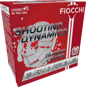 Fiocchi 12SD1L8 Shooting Dynamics Target 12Gauge 2.75″ 1oz 8Shot 25rd Box