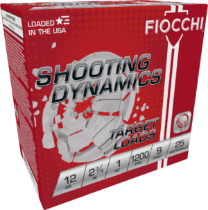 Fiocchi 12SD1H9 Shooting Dynamics Target 12Gauge 2.75″ 1oz 9Shot 25rd Box