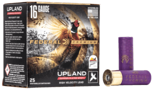 Federal PF1634 Premium Wing-Shok Pheasant Forever High Velocity 16Gauge 2.75″ 1 1/8oz 4Shot 25rd Box