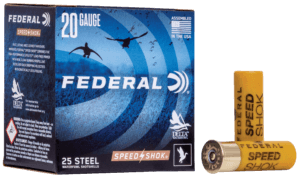 Federal WF2084 Speed-Shok  20Gauge 2.75″ 3/4oz 4Shot 25rd Box
