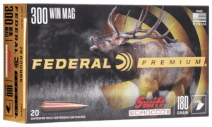 Federal P300WSS1 Premium 300WinMag 180gr Swift Scirocco II 20rd Box Federal P300WSS1 Premium 300WinMag 180gr Swift Scirocco II 20rd Box