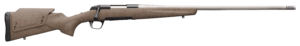 Browning 035513297 X-Bolt Western Hunter Fiber Fusion 300 PRC 3+1 26″ Stainless Steel Barrel With Removeable Muzzle Brake  Matte Blued Steel Receiver  Hard Core Fiber-Fusion Adjustable Comb Stock With Cerakote Flat Dark Earth & Black Spider Web Graphics