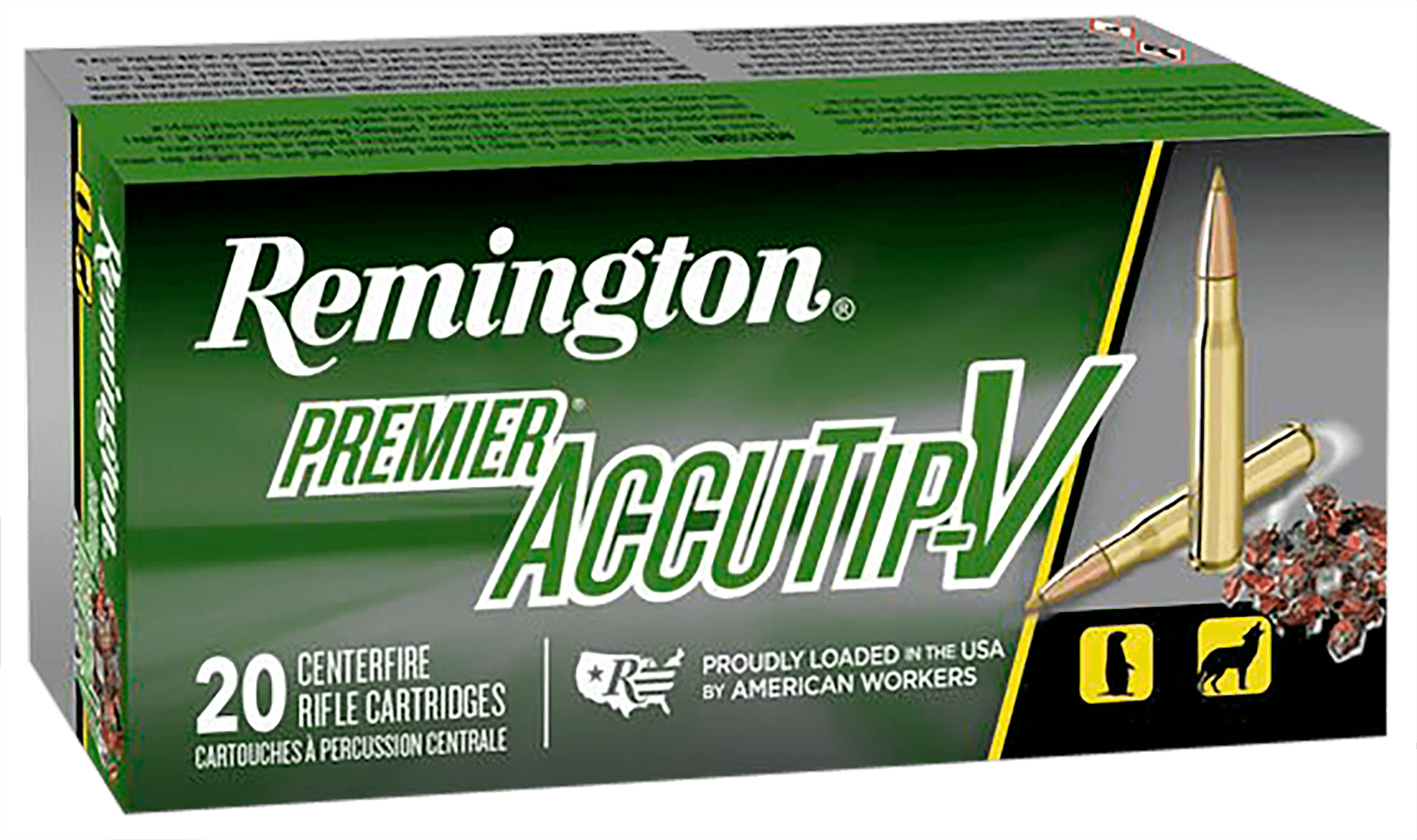 Remington Ammunition 29220 Premier Accutip-V 204 Ruger 40 gr AccuTip V Boat Tail 20rd Box