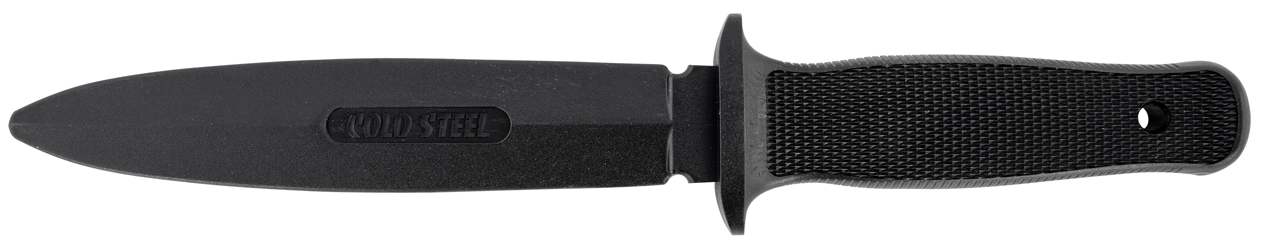 Cold Steel CS92R10D Peace Keeper I Rubber Trainer 7" Fixed Plain Blade Black Santoprene