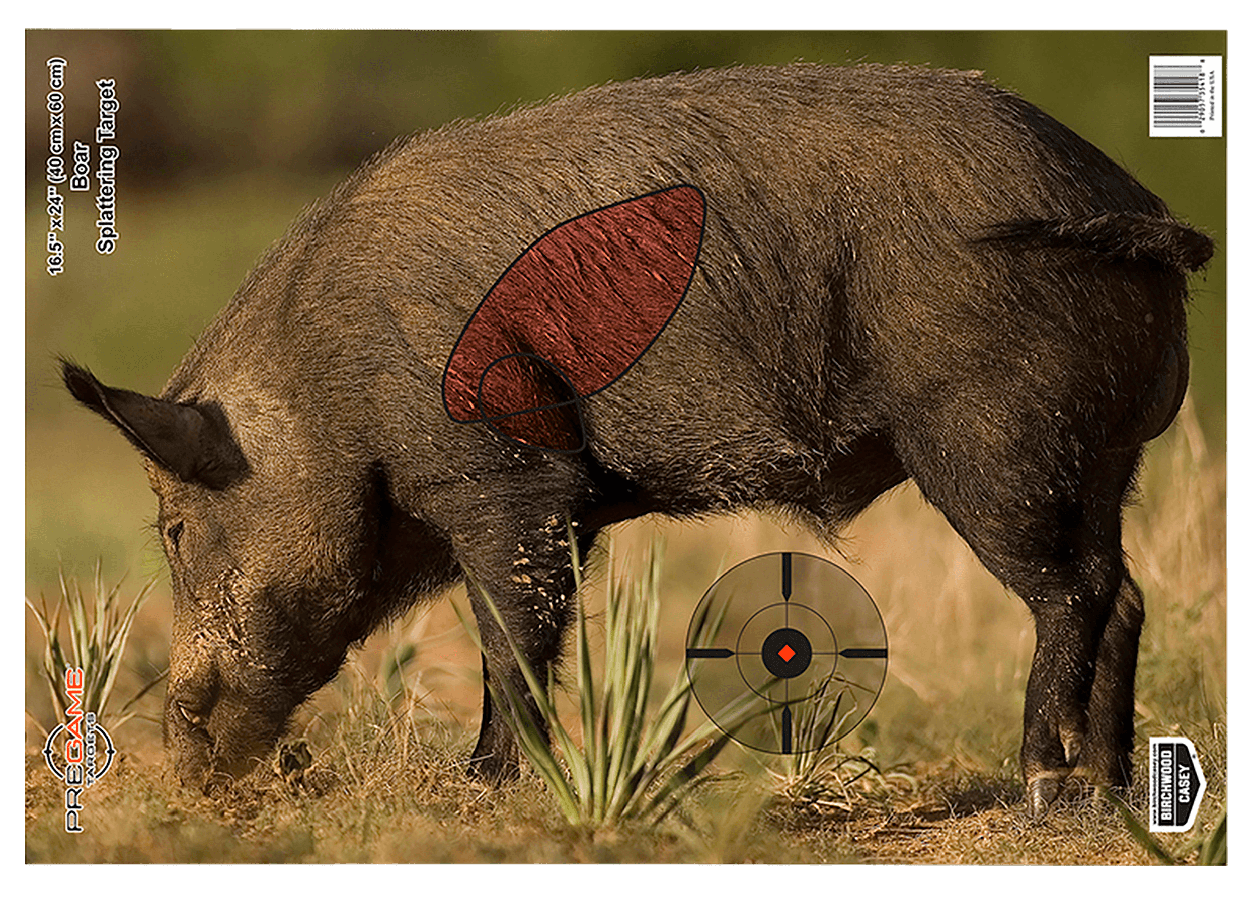 Birchwood Casey 35408 Pregame Boar Paper Target 16.50" x 24" 3 Per Pkg