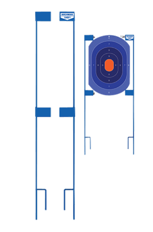 Birchwood Casey 49013 Adjustable Target Stakes  36″ Stand Blue Steel Target 36″ 2