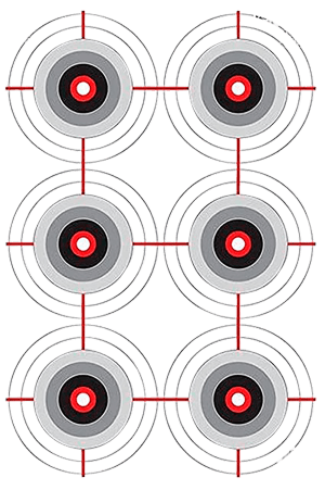 Birchwood Casey 37063 EZE-Scorer  Bullseye Paper 12" x 18" Black/White Pkg of 100