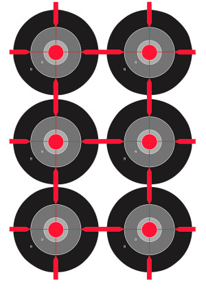 Birchwood Casey 35703 Dirty Bird  Bullseye Tagboard Target 12" x 18" 100 Per Pkg