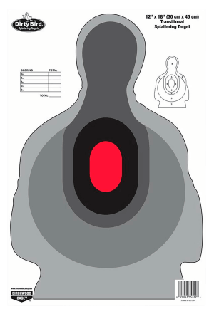 Birchwood Casey 35722 Dirty Bird  Silhouette Tagboard Target 12" x 18" 100 Per Pkg