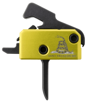 Rise Armament RA140FDTOM Don’t Tread on Me Trigger Assembly Single-Stage Flat Trigger with 3.50 lbs Draw Weight Don’t Tread on Me Flag Finish for AR-Platform