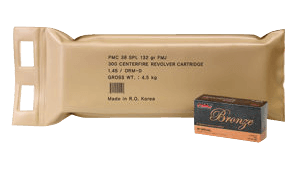 PMC 38GBP Bronze Battle Pack 38 Special 132 gr Full Metal Jacket 300 Per Box/ 3 Case