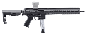 B&T Firearms 500010G B&T SPC9  9mm Luger 33+1 16"  Black  Telescopic Stock  Polymer Grip (Glock Mag Compatible)