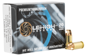 Lehigh Defense LA38068XD Xtreme Defense Home Defense 380 ACP 68 gr Lehigh Defense XD FMT 20rd Box Lehigh Defense LA38068XD Xtreme Defense Home Defense 380 ACP 68 gr Lehigh Defense XD FMT 20rd Box