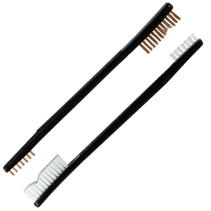 KleenBore UTCOMBO Double End Brush Combo Set Bronze/Nylon Bristles 2 Pack