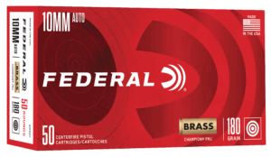 Federal WM5221 Champion Training 10mmAuto 180gr Full Metal Jacket 50rd Box Federal WM5221 Champion Training 10mmAuto 180gr Full Metal Jacket 50rd Box