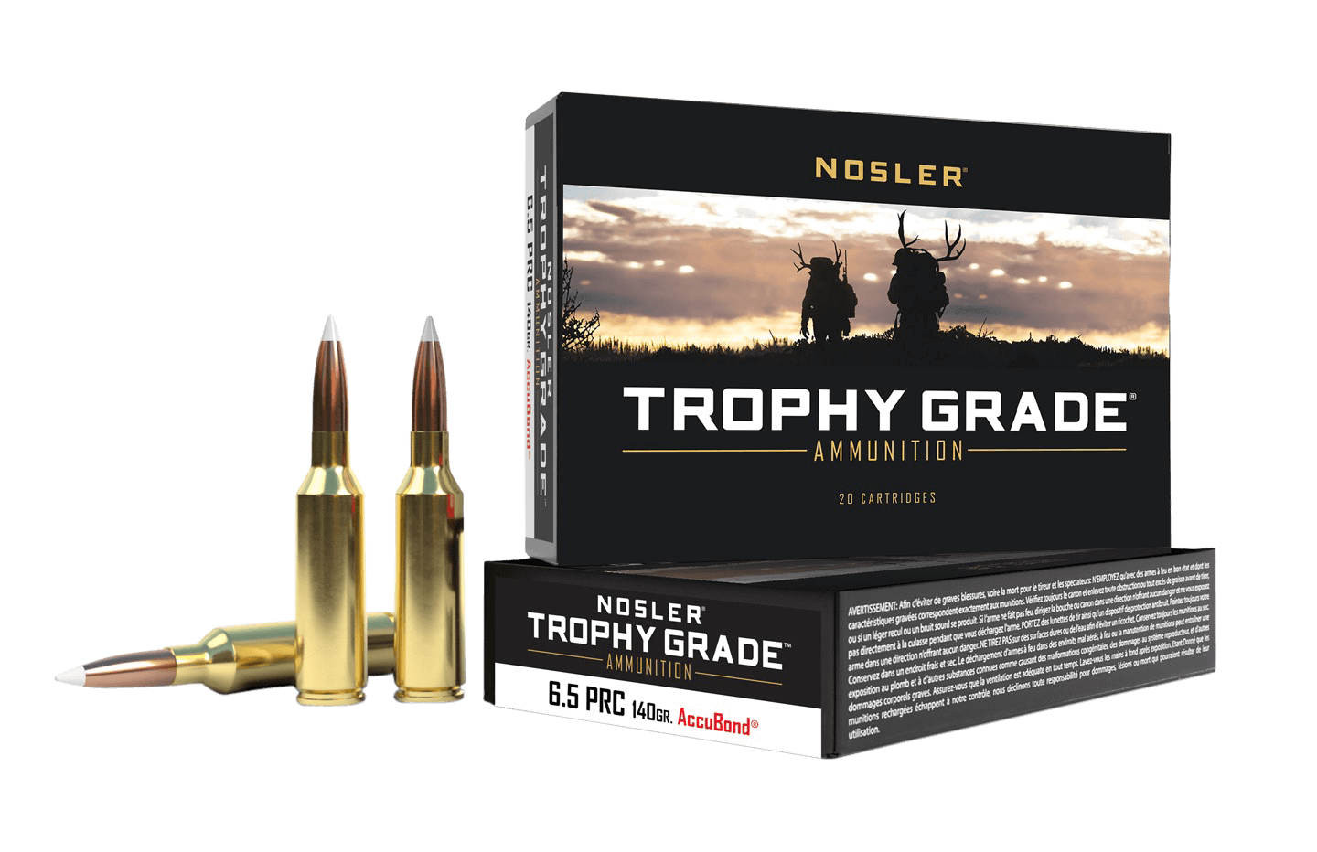 Nosler 61014 Trophy Grade 6.5 PRC 140 gr Nosler AccuBond 20rd Box Nosler 61014 Trophy Grade 6.5 PRC 140 gr Nosler AccuBond 20rd Box
