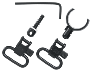 Uncle Mike’s 15972 Magnum Band Swivel Set Blued Steel  1″ Loop Size  Quick Detach 115 SG-4 Style for Some 20 Gauge Shotguns