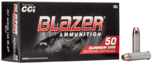 CCI 3542 Blazer Handgun 357 Mag 158gr Jacket Hollow Point 50rd Box CCI 3542 Blazer Handgun 357 Mag 158gr Jacket Hollow Point 50rd Box