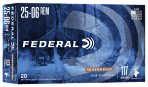 Federal 2506BS Power-Shok  25-06Rem 117gr Jacketed Soft Point 20rd Box