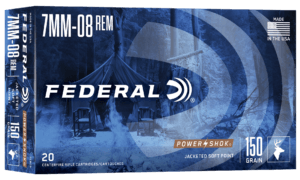 Federal 708CS Power-Shok  7mm-08Rem 150gr Jacketed Soft Point 20rd Box