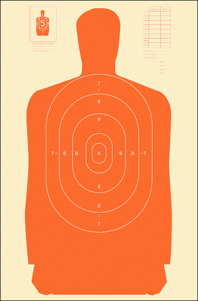 Action Target B27SORANGE100 Qualification Standard Silhouette Paper Hanging 24″ x 45″ Orange/White 100rd Box Action Target B27SORANGE100 Qualification Standard Silhouette Paper Hanging 24″ x 45″ Orange/White 100rd Box