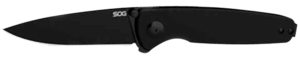 S.O.G SOG11150143 Twitch III 3.10″ Folding Drop Point Plain Black TiNi 154CM SS Blade Black Aluminum Handle S.O.G SOG11150143 Twitch III 3.10″ Folding Drop Point Plain Black TiNi 154CM SS Blade Black Aluminum Handle