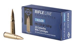 TR&Z PP739S Metric Rifle Rifle Line 7.62x39mm 123 gr Round Nose Soft Point 20rd Box