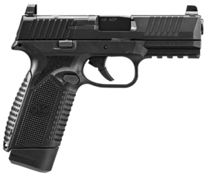 FN 66101387 545 MRD Full Size Frame 45 ACP 15+1 4.10″ Black Target Crown Steel Barrel Black PVD Optic Cut/Serrated Steel Slide & Polymer Frame w/Picatinny Rail Ambidextrous FN 66101387 545 MRD Full Size Frame 45 ACP 15+1 4.10″ Black Target Crown Steel Barrel Black PVD Optic Cut/Serrated Steel Slide & Polymer Frame w/Picatinny Rail Ambidextrous