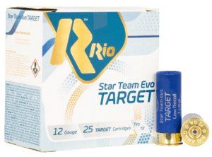 Rio Ammunition STT32LR75 Team Target 12 Gauge 2.75″ 1 1/8 oz 7.5 Shot 25rd Box Rio Ammunition STT32LR75 Team Target 12 Gauge 2.75″ 1 1/8 oz 7.5 Shot 25rd Box