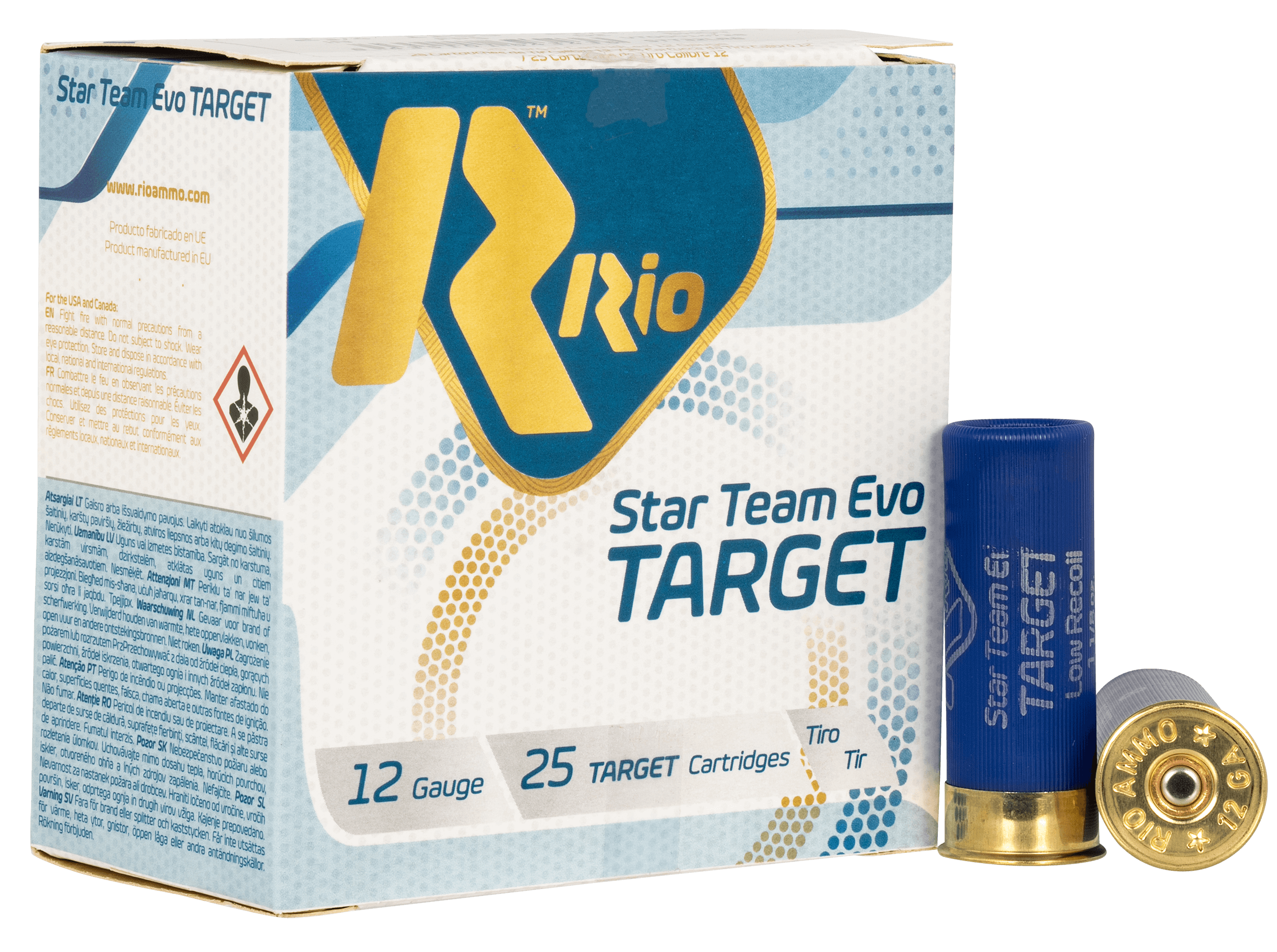 Rio Ammunition STT32LR8 Star Team EVO Target 12Gauge 2.75″ 1 1/8oz 8Shot 25 Per Box/10 Case Rio Ammunition STT32LR8 Star Team EVO Target 12Gauge 2.75″ 1 1/8oz 8Shot 25 Per Box/10 Case