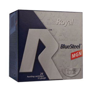 Rio Ammunition RBSM324 Royal BlueSteel  12 Gauge 3″ 1 1/8 oz 4 Shot 25rd Box