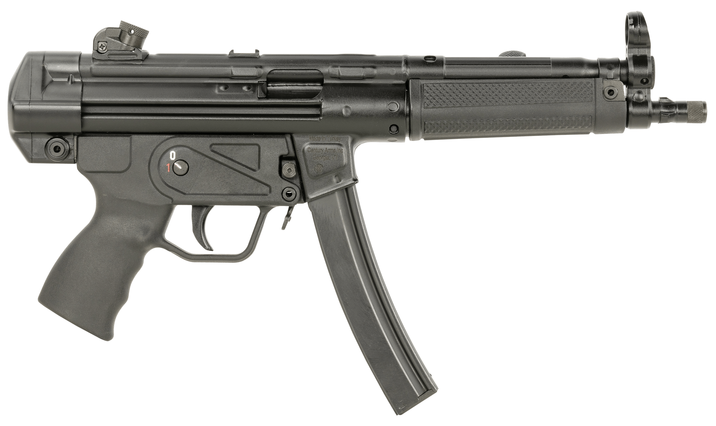 Century Arms HG6034ALN AP5 CORE 9mm Luger 30+1 8.90″ Threaded Barrel Black Stamped Metal Rec Fixed Front/Drum Rear Sights Includes Sling (1 Mag) Century Arms HG6034ALN AP5 CORE 9mm Luger 30+1 8.90″ Threaded Barrel Black Stamped Metal Rec Fixed Front/Drum Rear Sights Includes Sling (1 Mag)