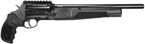 Taurus 2JHD441013MAG Judge Home Defender Medium Frame 45 Colt (LC)/410 Mag 5rd  13″ Matte Black Steel Barrel  Cylinder & Frame w/Picatinny Rail  Black Rubber Grip  Exposed Hammer
