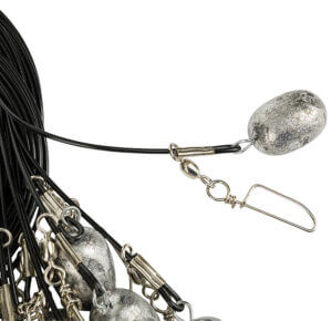 Drake Waterfowl DA9000072006 Texas Rig Package Set 72″ Black Coated Steel Wire 6 oz Lead Weight Metal Cable Crimps Includes Carabiner (12 Pack) Drake Waterfowl DA9000072006 Texas Rig Package Set 72″ Black Coated Steel Wire 6 oz Lead Weight Metal Cable Crimps Includes Carabiner (12 Pack)