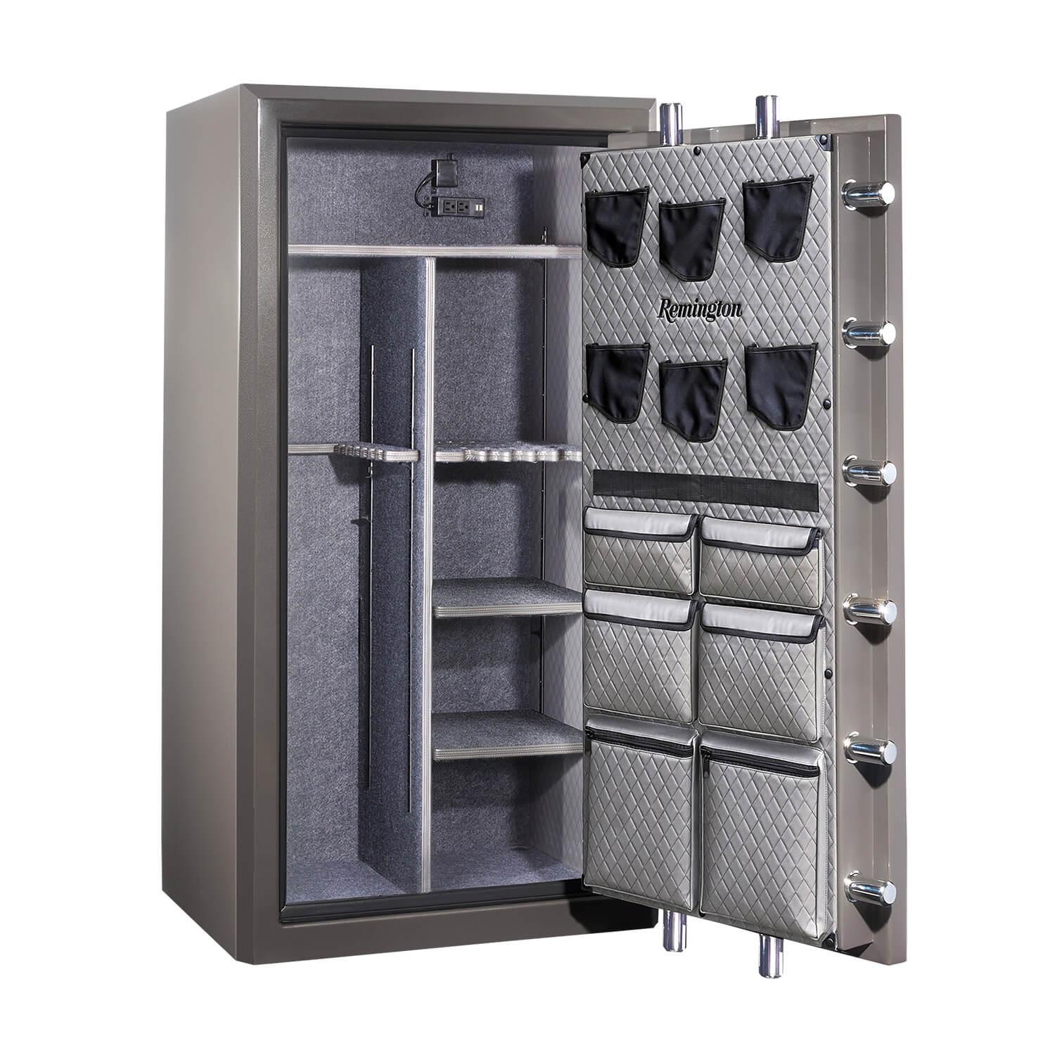 Sports Afield Seltzer Gray-Gloss Metallic Powder Coat Holds 36 + 6 Sports Afield Seltzer Gray-Gloss Metallic Powder Coat Holds 36 + 6