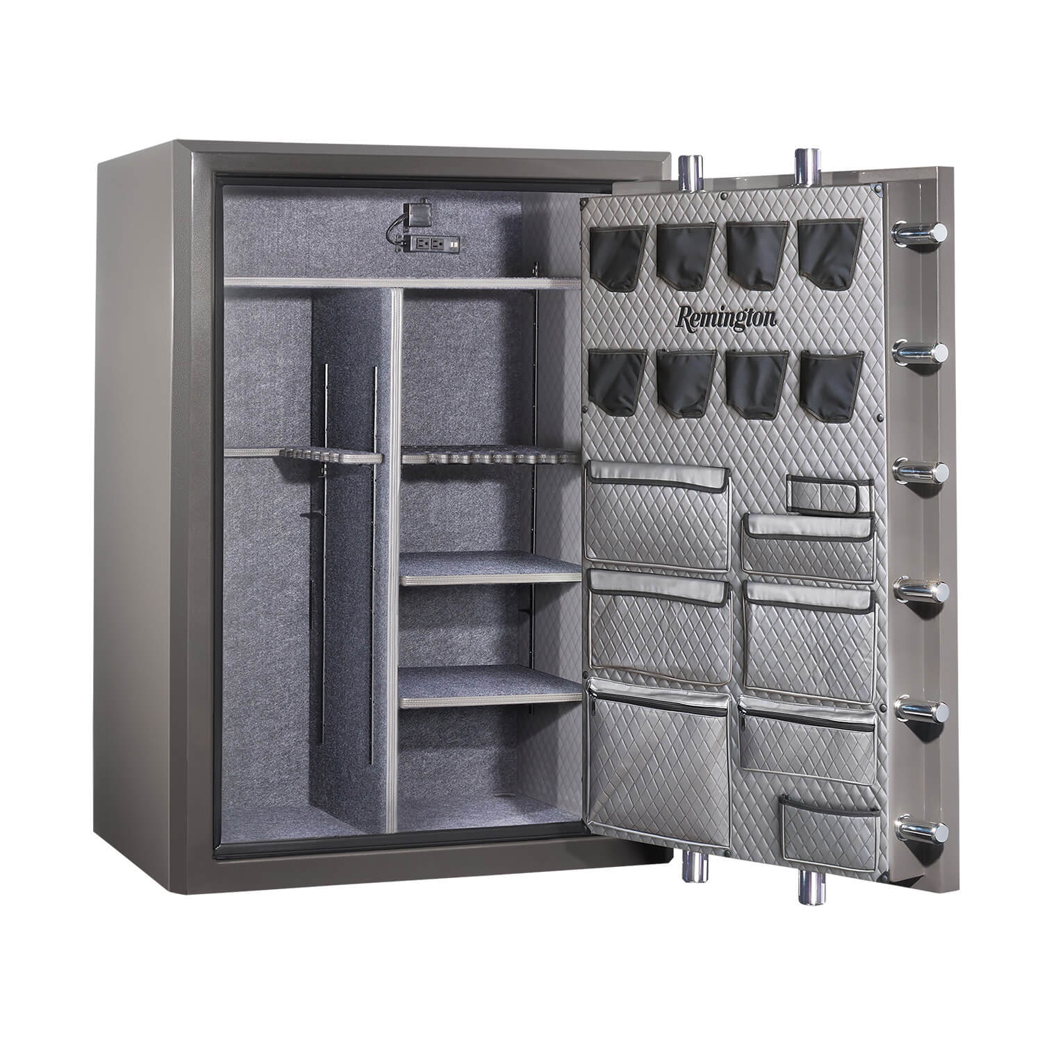Sports Afield Seltzer Gray-Gloss Metallic Powder Coat Holds 56 + 8 Sports Afield Seltzer Gray-Gloss Metallic Powder Coat Holds 56 + 8
