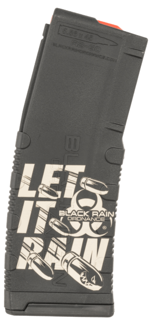 Black Rain Ordnance MAG30LETITRAINB Magazine 30rd 223 Rem/5.56 NATO Let It Rain Bullet Engraving Fits AR-15 Platform Black Rain Ordnance MAG30LETITRAINB Magazine 30rd 223 Rem/5.56 NATO Let It Rain Bullet Engraving Fits AR-15 Platform
