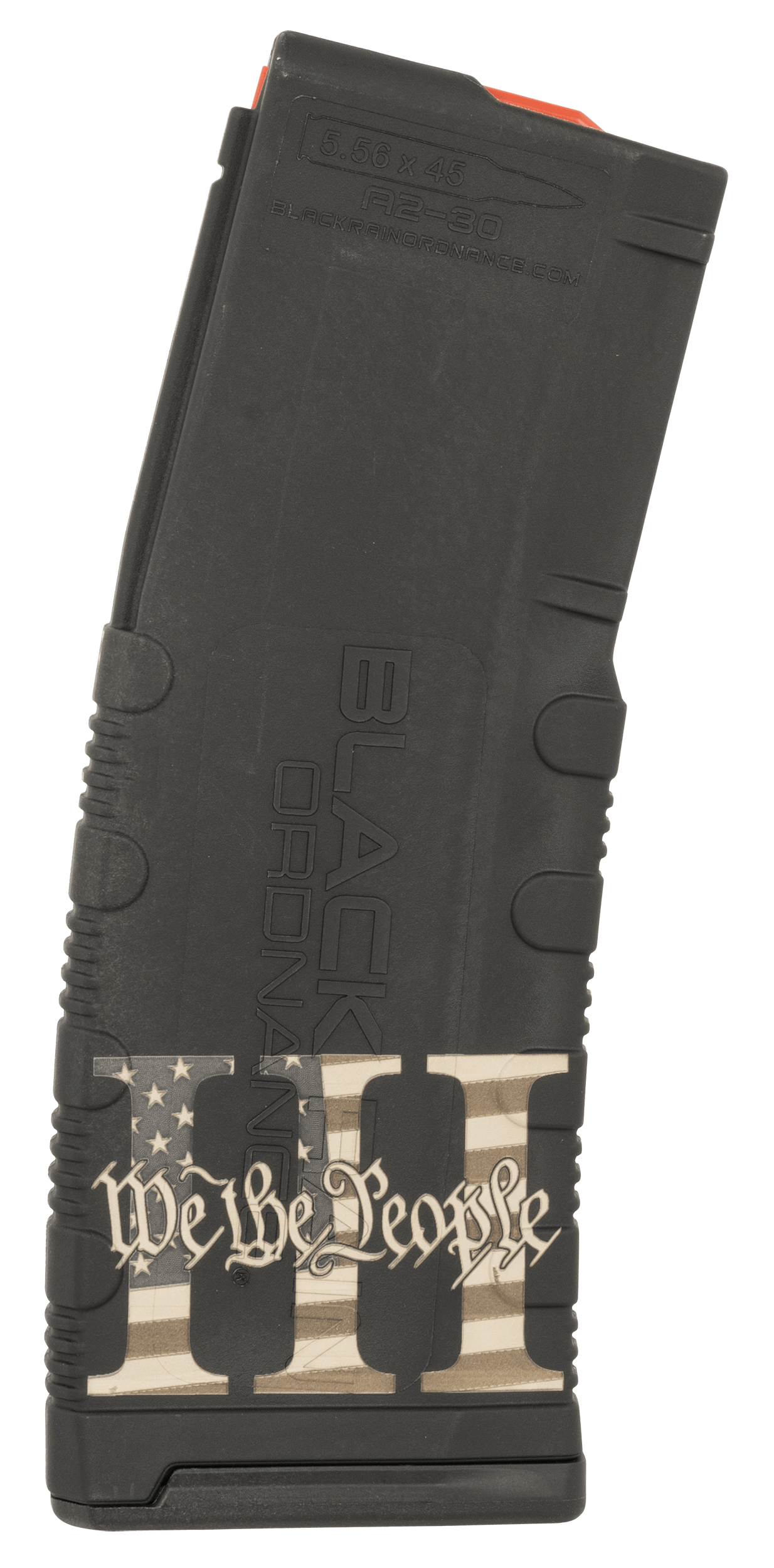 Black Rain Ordnance MAG303PERCENT Magazine 30rd 223 Rem/5.56 NATO We The People Engraving Fits AR-15 Platform Black Rain Ordnance MAG303PERCENT Magazine 30rd 223 Rem/5.56 NATO We The People Engraving Fits AR-15 Platform