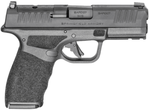 Springfield Armory HCP9379BOSP15 Hellcat Pro OSP Compact Frame 9mm Luger 15+1 3.70″ Black Melonite Steel Barrel & Optic Ready/Serrated Steel Slide  Black Polymer Frame w/Picatinny Rail  Adaptive Texture Grip