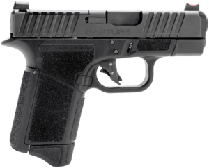 Gforce Arms GF932512 Rapture  9mm Luger 12+1 3.25″ Black Steel Barrel  Black Optic Cut/Serrated Slide  Polymer Frame  Black Textured Grip