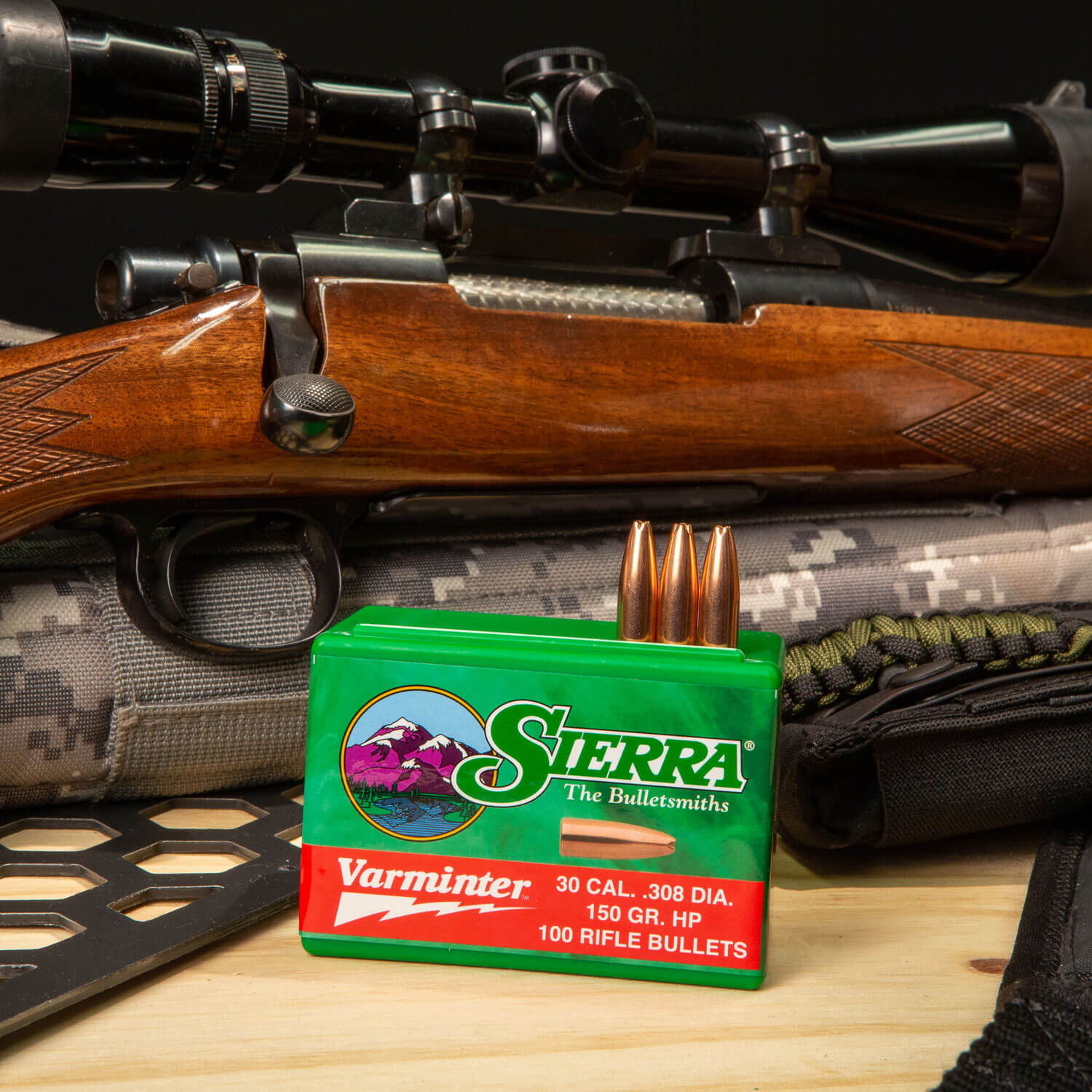 Sierra 2136 Varminter 308 Win 150 gr Hollow Point/ 100rd Box Sierra 2136 Varminter 308 Win 150 gr Hollow Point/ 100rd Box