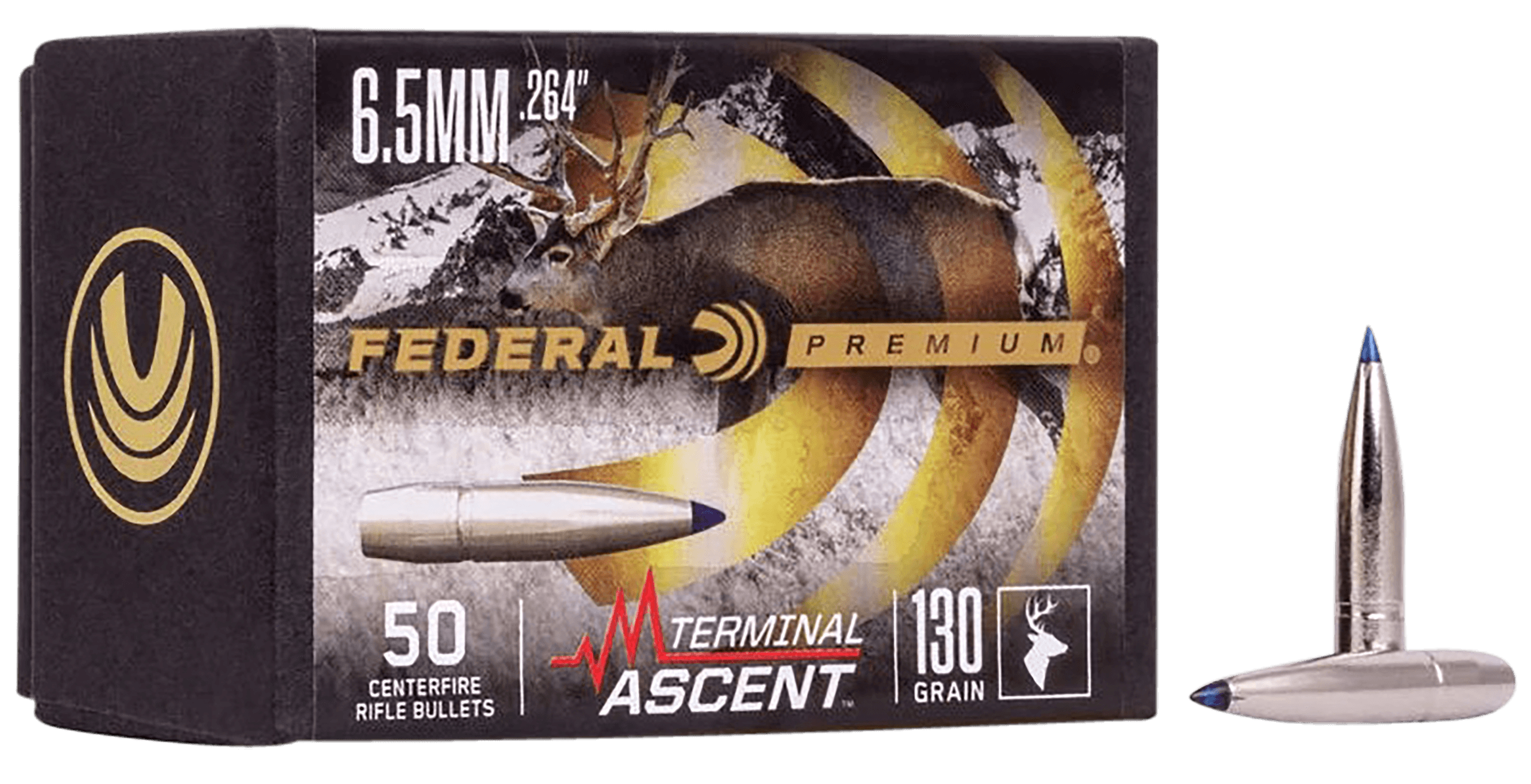 Federal PB264TA1 Premium Terminal Ascent Component 6.5mm 130gr 50rd Box/4 Case Federal PB264TA1 Premium Terminal Ascent Component 6.5mm 130gr 50rd Box/4 Case