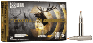 Federal PB338TT200 Trophy Bonded Tip Component Premium 338Cal 300gr 50rd Box/4 Case