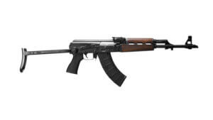 Zastava Arms Usa ZR7762UF ZPAPM70  7.62x39mm 30+1 16.30″ Black Steel Barrel  Black Battle Worn Dark Walnut Handguard  Black Underfolding Stock  Black Synthetic Grip