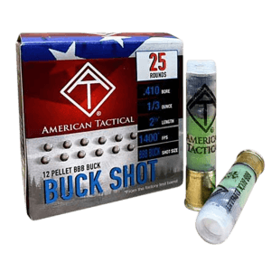ATI ATIAC410BBB Shotshell  410Gauge 12Pellets BBBShot 25rd Box