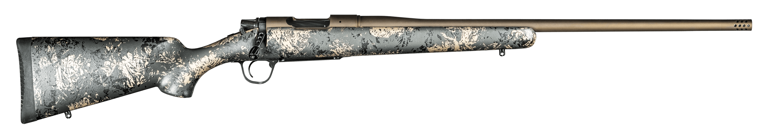 Christensen Arms 8010107300 Mesa FFT 6.5 Creedmoor 4+1 20" Threaded Barrel Burnt Bronze Cerakote Green with Black/Tan Webbing Stock