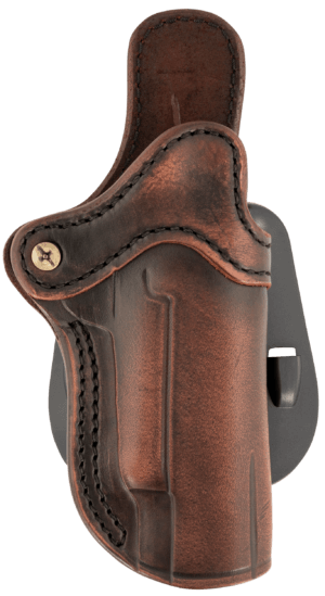 1791 Gunleather ORPDH1VTGR Paddle Holster Optic Ready OWB Size 01 Vintage Leather Paddle Fits 4-5″ 1911 Right Hand 1791 Gunleather ORPDH1VTGR Paddle Holster Optic Ready OWB Size 01 Vintage Leather Paddle Fits 4-5″ 1911 Right Hand