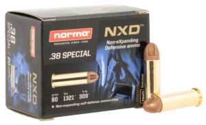 Norma Ammunition 611240020 Self Defense NXD 38 Special 38 gr NXD 20rd Box Norma Ammunition 611240020 Self Defense NXD 38 Special 38 gr NXD 20rd Box