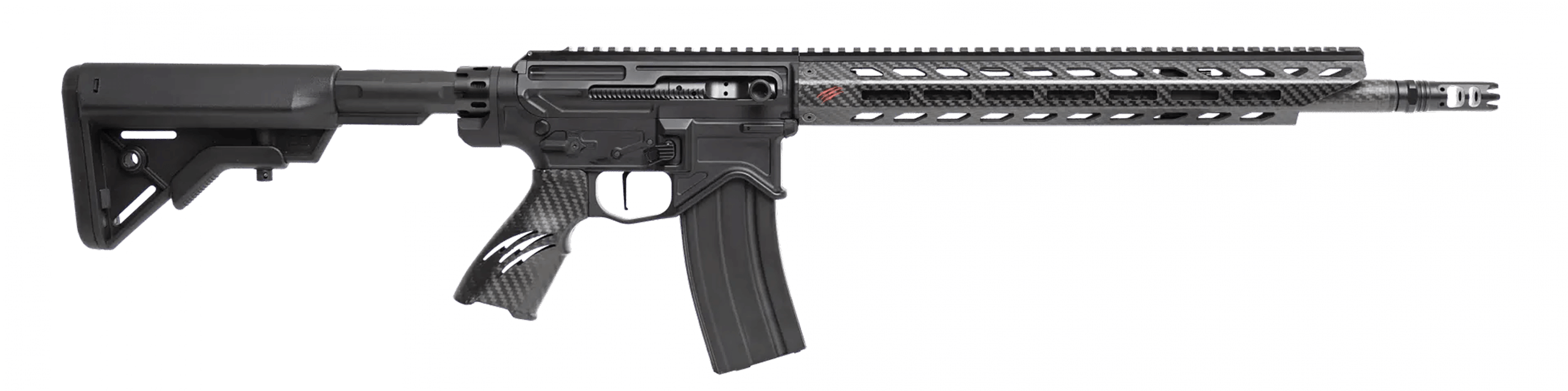 Fierce Firearms F15SWC65ARCBL F-15 Sidewinder 6mm ARC 25+1 16" C3 Carbon Fiber Barrel Black Rec Side Charging Handle CF M-Lok Handguard/Grip Magpul CL Stock